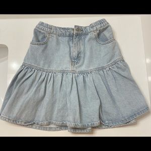 Bleach Denim Skirt